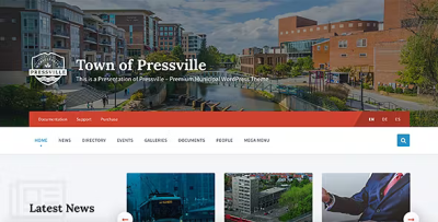 Pressville municipal city government wordpress theme codermarket.png