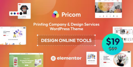 Pricom printing company design services wordpress theme codermarket.png