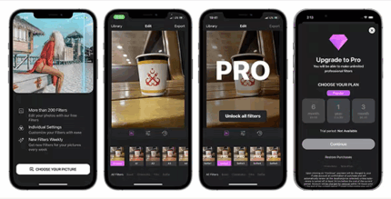 Pro photo filter app ios swiftui full application codermarket.png
