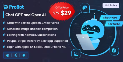 Probot chatgpt admob ready subscription open ai chat writing.png