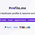 Profileme saas multiuser profile resume vcard script codermarket.png