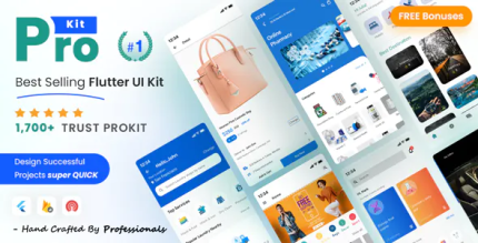 Prokit best selling flutter ui kit codermarket.png
