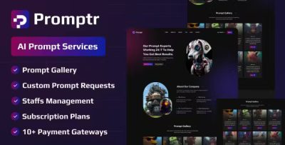 Promptr subscription based ai prompt services codermarket.jpg