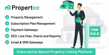 Propertee subscription based property listing platform codermarket.png