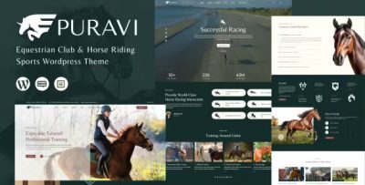Puravi equestrian club horse riding wordpress theme codermarket.jpg