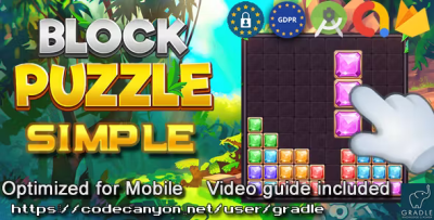 Puzzle block simple admob gdpr android studio codermarket.png