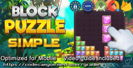 Puzzle block simple admob gdpr android studio codermarket.png