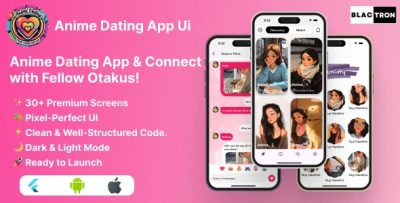 Pyaaranime anime based dating app ui kit codermarket.jpg