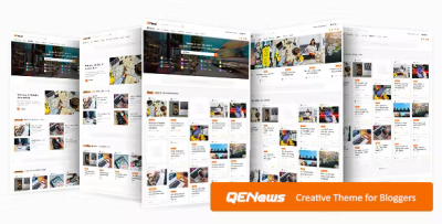 Qenews creative wordpress theme for bloggers codermarket.png