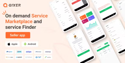 Qixer multi vendor on demand service marketplace seller app codermarket.png