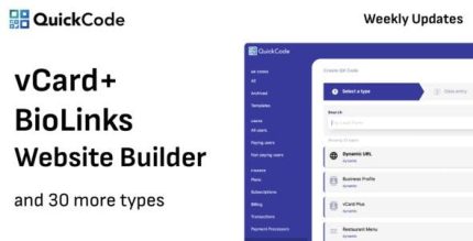 Qr code generator biolinks vcard saas codermarket.jpg