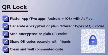 Qr lock encrypted qr codes scanner and generator flutter app with admob .png