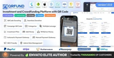 Qrfund investment and crowdfunding platform with qr code full solution .jpeg