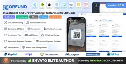 Qrfund investment and crowdfunding platform with qr code full solution .jpeg