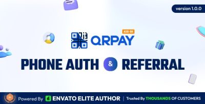 Qrpay phone authentication and user referral addon codermarket.jpg