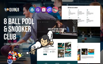 Qube8 8 balll pool or snooker club wordpress theme.jpg