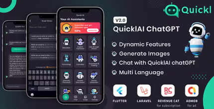 Quickl chatgpt flutter full application with admob subscription plan .png