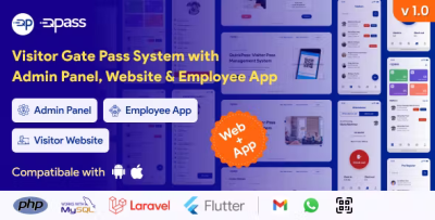 Quickpass visitor gate pass system with admin panel website employee app.png