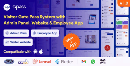 Quickpass visitor gate pass system with admin panel website employee app.png