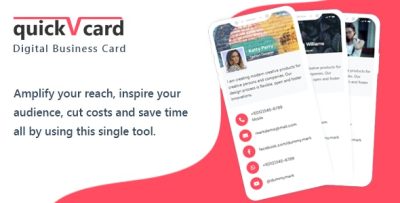 Quickvcard pro saas digital business card maker laravel cms codermarket.jpg