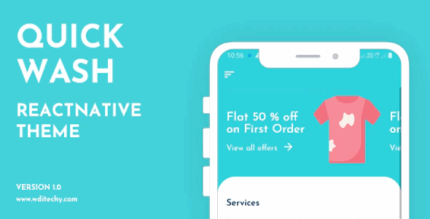 Quickwash react native dry cleaning theme template codermarket.png