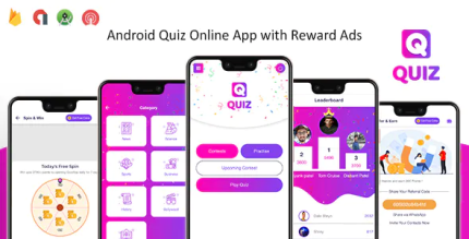 Quiz online app with earning system reward ads admin panel codermarket.png