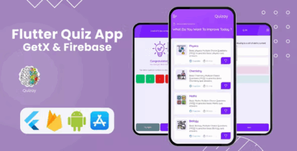 Quizay quiz app flutter firebase android ios codermarket.png