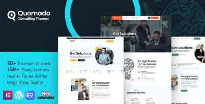Quomodo business consulting wordpress theme codermarket.png