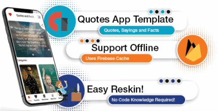 Quotes and facts android project template firebase admin panel codermarket.png
