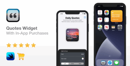 Quotes widget ios 14 in app purchases widget app xcode 12 codermarket.png