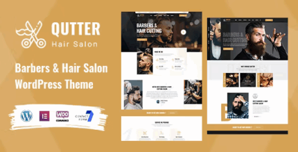 Qutter barber hair salon wordpress theme codermarket.png
