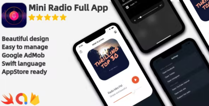 Radio mini modern ios radio application codermarket.png
