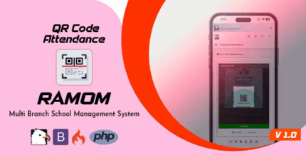 Ramom school qr code attendence codermarket.png