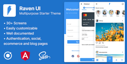 Raven ui multipurpose ionic 5 angular starter theme codermarket.png