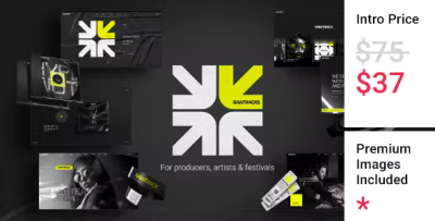 Rawtracks music dj theme codermarket.png