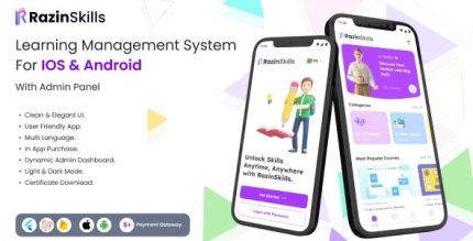 Razinskills learning management system mobile app lms codermarket.jpeg