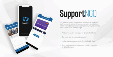 React native community donation app supportngo codermarket.png
