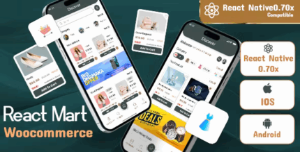 Reactmart woocommerce reactnative e commerce mobile application codermarket.png