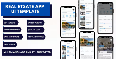 Real estate ui template flutter ios android app codermarket.png