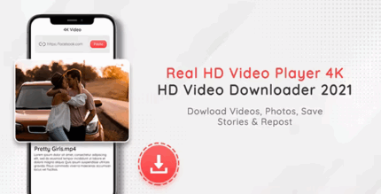 Real hd video projector 4k hd video downloader android app admob.png
