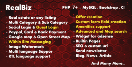 Realbiz real estate listing agency portal codermarket.png