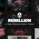 Rebellion theme for music bands record labels codermarket.png