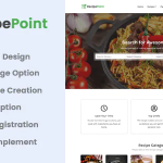 Recipepoint saas multi vendor recipe platform codermarket.png