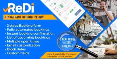 Redi restaurant booking plugin for wordpress codermarket.png