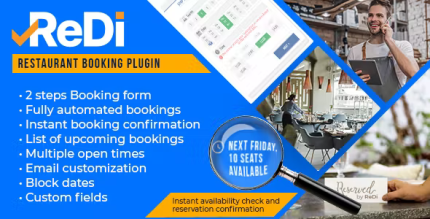 Redi restaurant booking plugin for wordpress codermarket.png