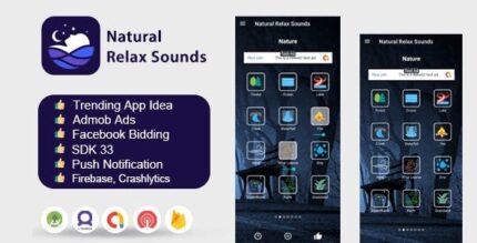 Relax meditation sounds app android source code 75 tracks admob .jpeg