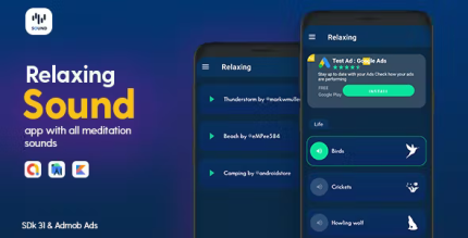 Relaxing sound android app with admob ads codermarket.png