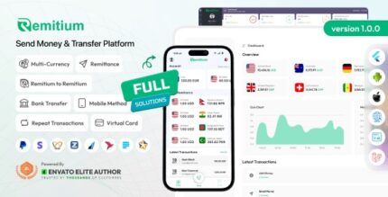 Remitium all in one send money wallet app web mobile codermarket.jpg