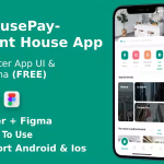 Rent home app ui kit flutter figma free housepay codermarket.png
