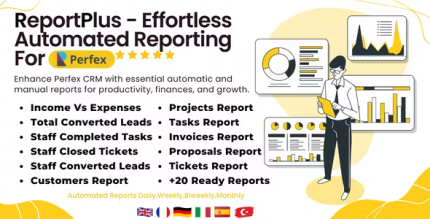 Reportplus effortles automated reporting module for perfex crm codermarket.png